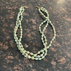 Recycled paper handmade beaded necklace